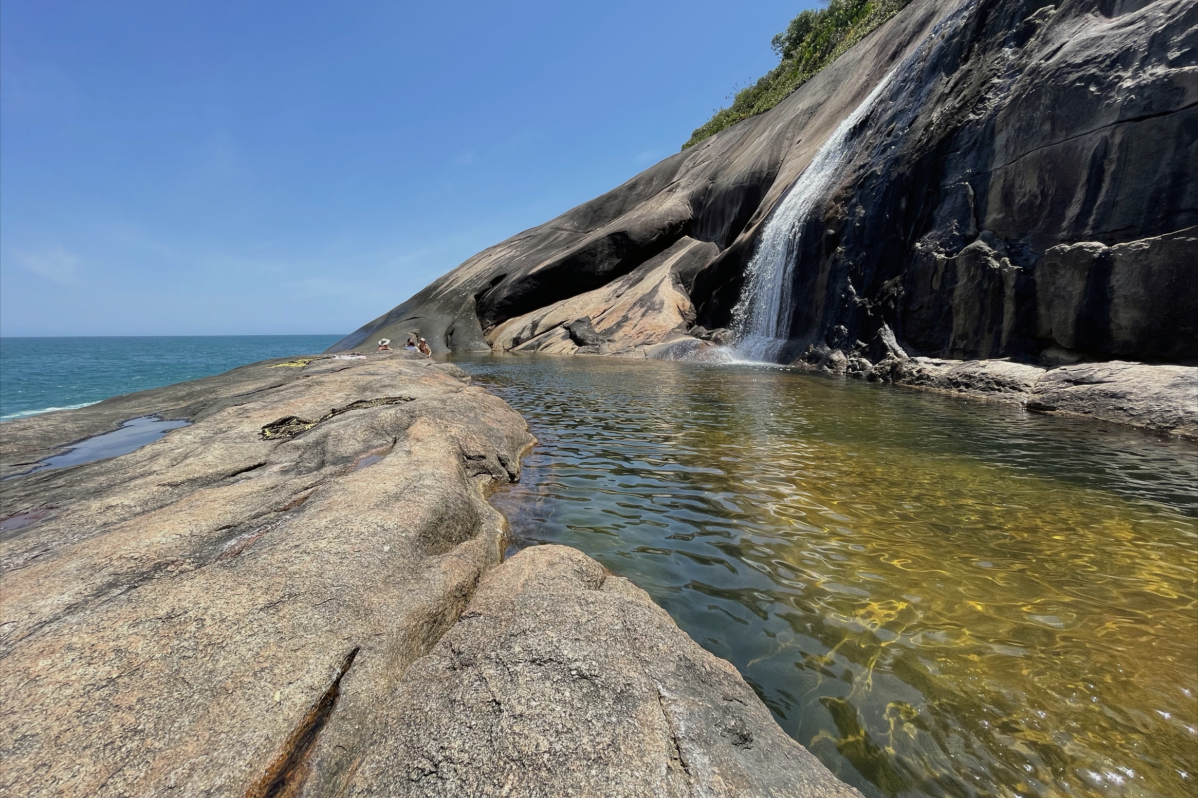 Piscina na cachoeira